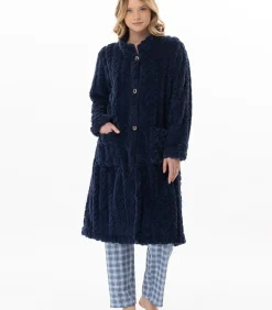 Clearance Geknoopte kamerjas met gevlochten effect ESSENTIEL 163 DAMES Loungewear