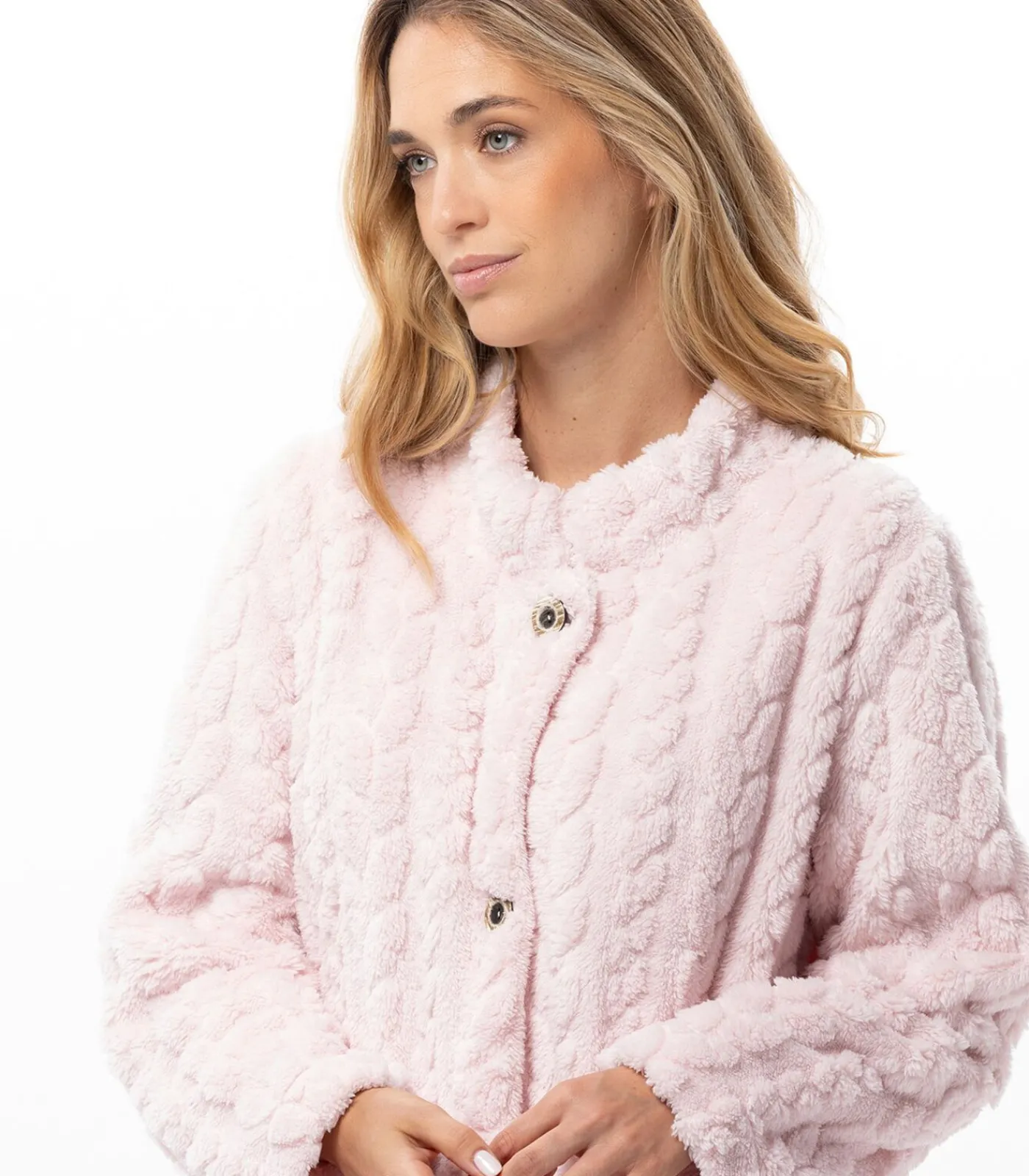 Discount Geknoopte kamerjas met gevlochten effect ESSENTIEL 163 DAMES Loungewear