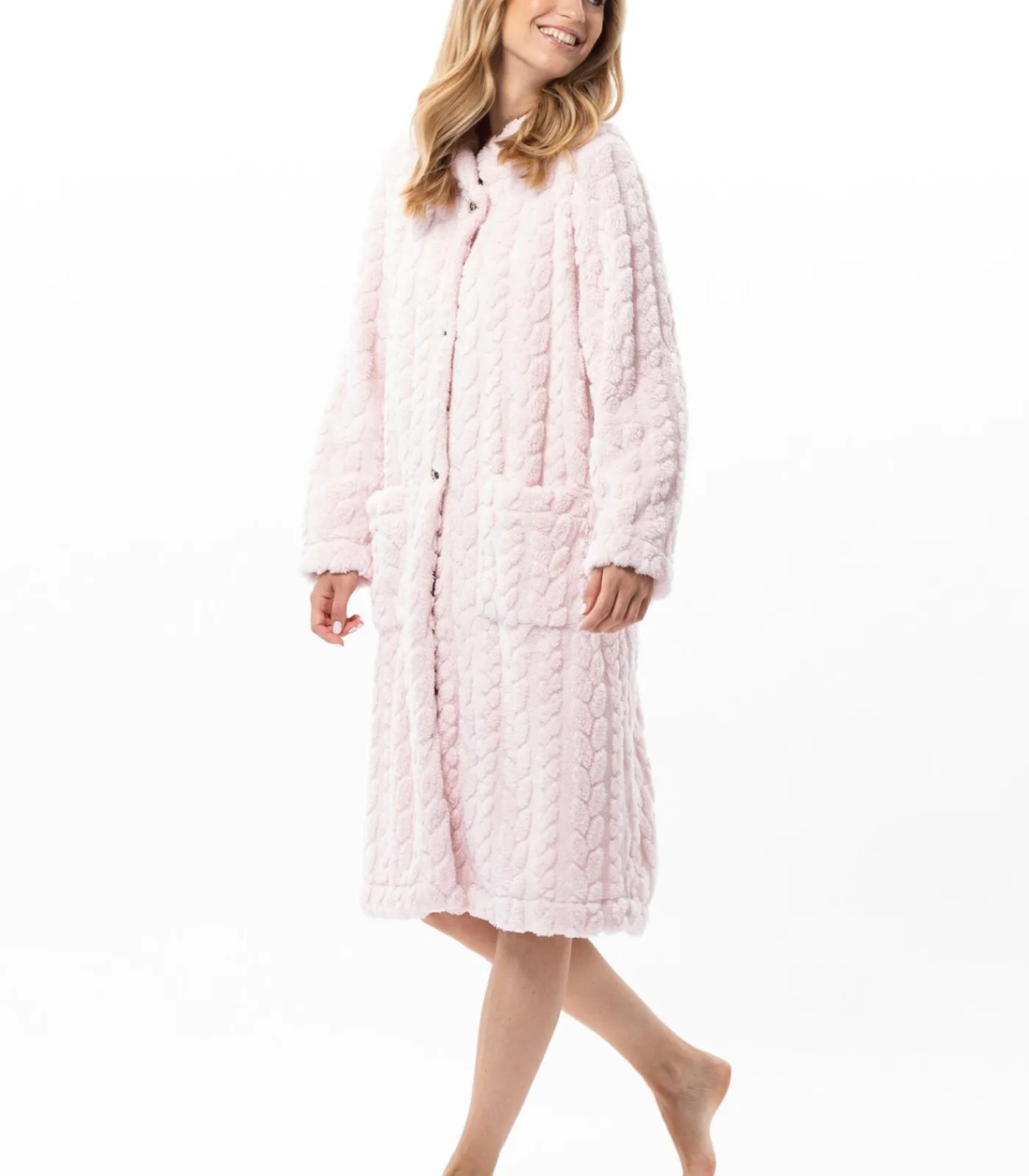 Discount Geknoopte kamerjas met gevlochten effect ESSENTIEL 163 DAMES Loungewear