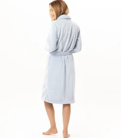 DAMES LE CHAT Geknoopte kamerjas van pluche flanel ESSENTIEL H51B