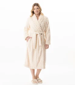 Hot Gekruiste badjas met gevlochten effect ESSENTIEL 160 DAMES Loungewear