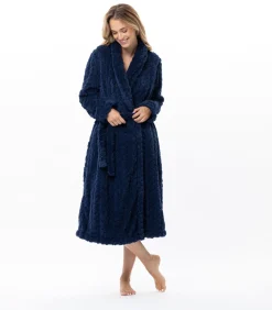 Sale Gekruiste badjas met gevlochten effect ESSENTIEL 160 DAMES Loungewear