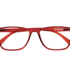 Heren ISOTONER Gemengde rechthoekige leesloepen Rood