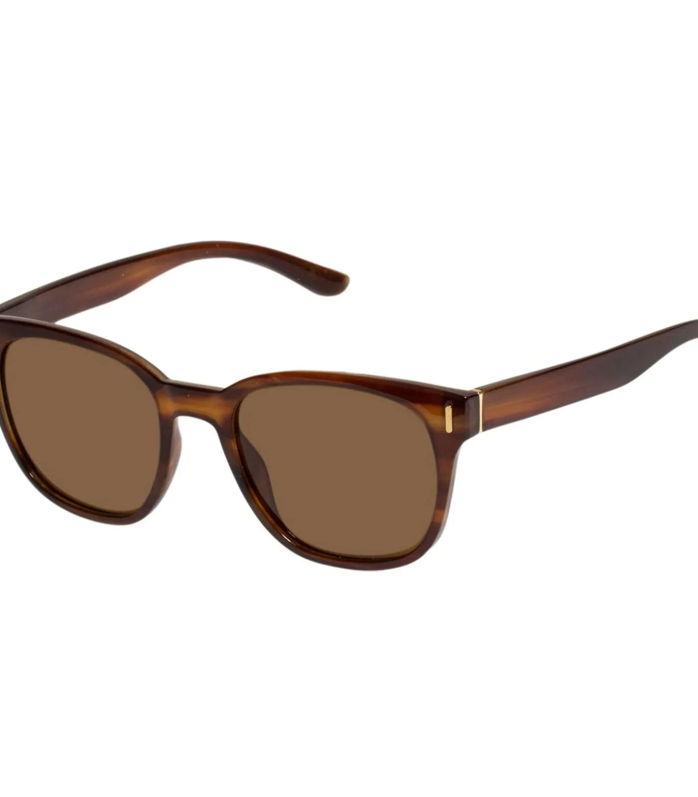 Hot Gemengde rechthoekige zonnebril tortoiseshell/goud DAMES Brillen