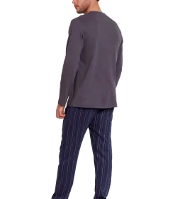 Outlet Gentlemen Pyjama outfit broek top lange mouwen SClub Heren Pyjama's