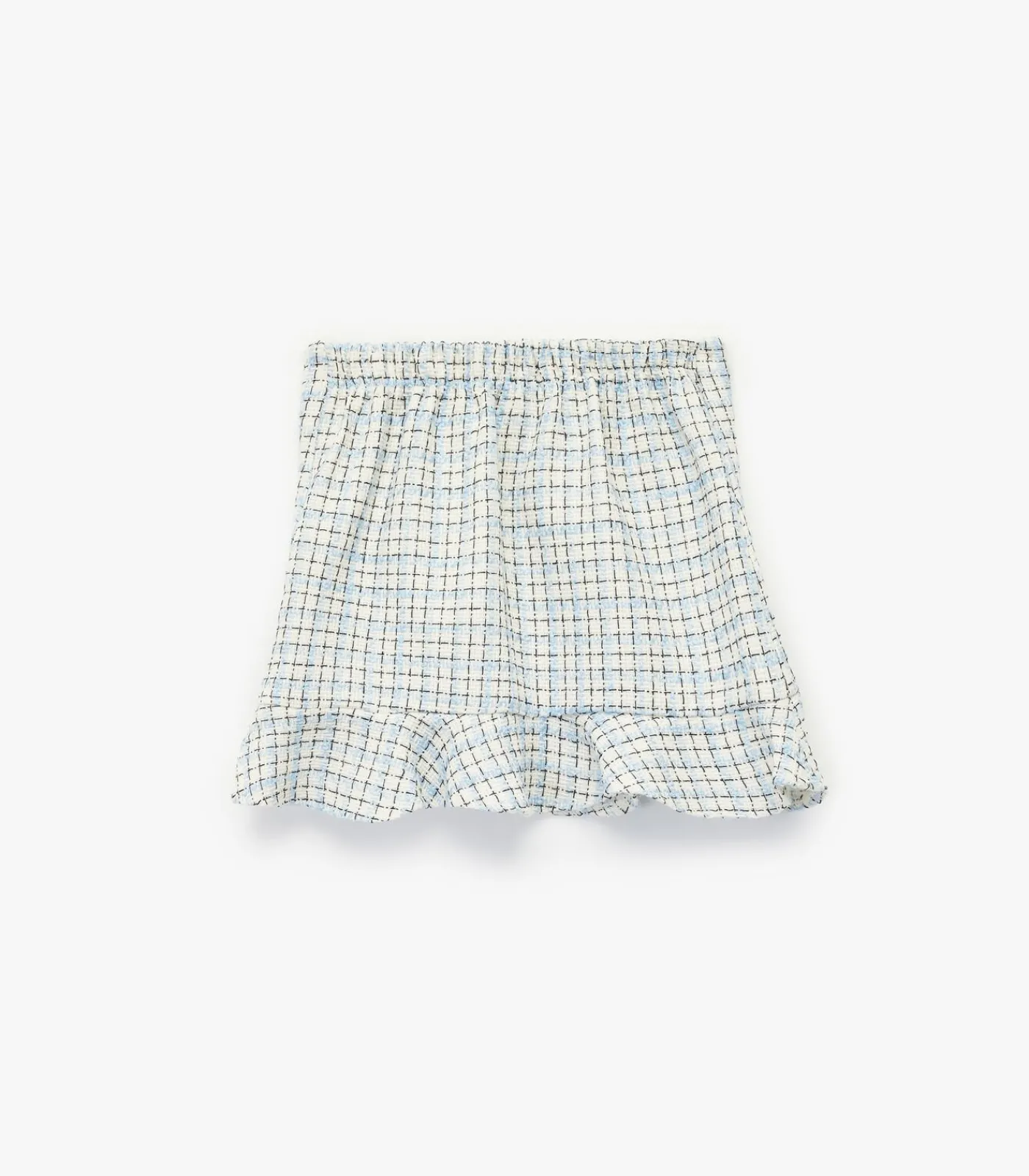 Discount Geruite mini-rok met elastische taille en ruches Kinderen Rokken