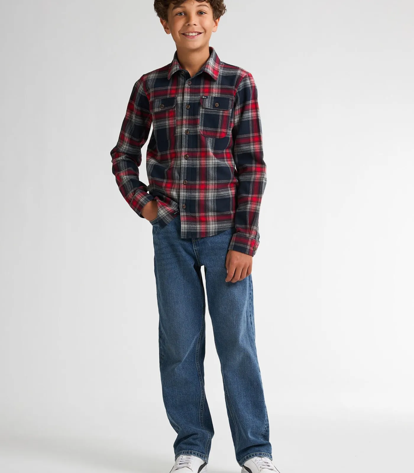 Kinderen Petrol Industries Geruite Overhemd Tillamook