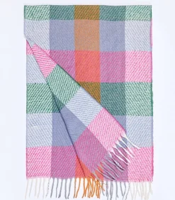 DAMES La Fiancée Geruite rechthoekige sjaal ORENDA