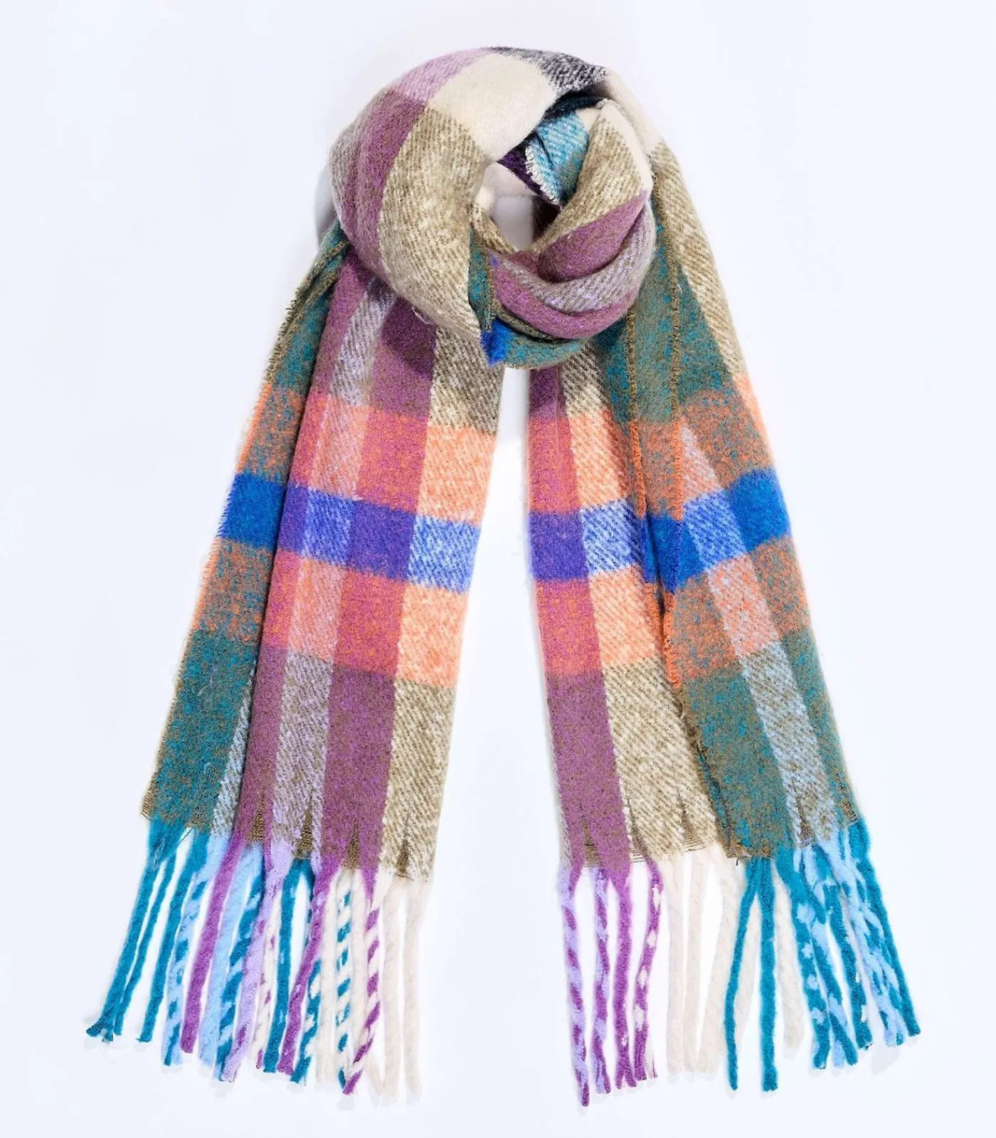 Sale Geruite rechthoekige sjaal TIVA DAMES Sjaals