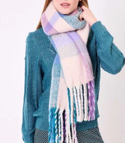 DAMES La Fiancée Geruite rechthoekige sjaal TIVA