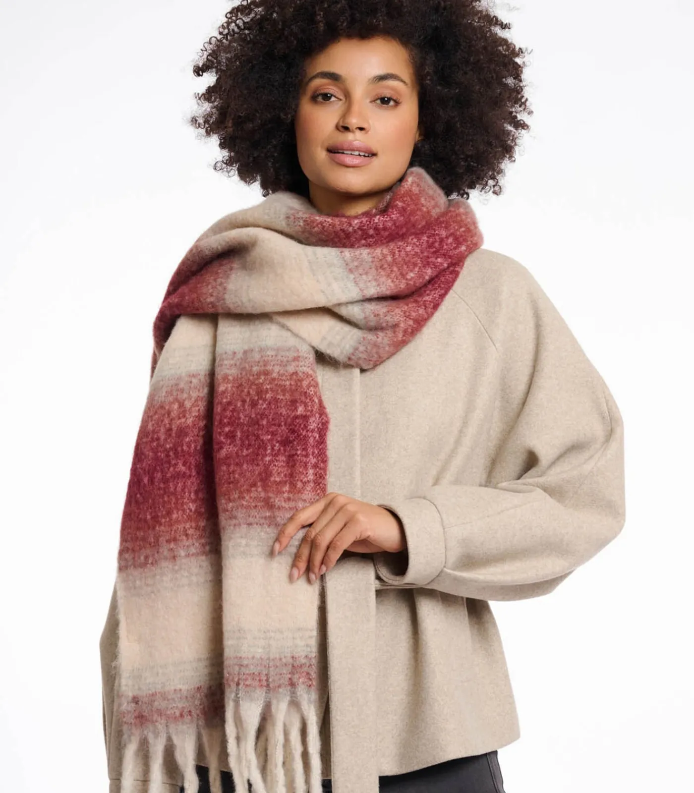 Best Geruite sjaal Suikerpruim berk OS DAMES Sjaals