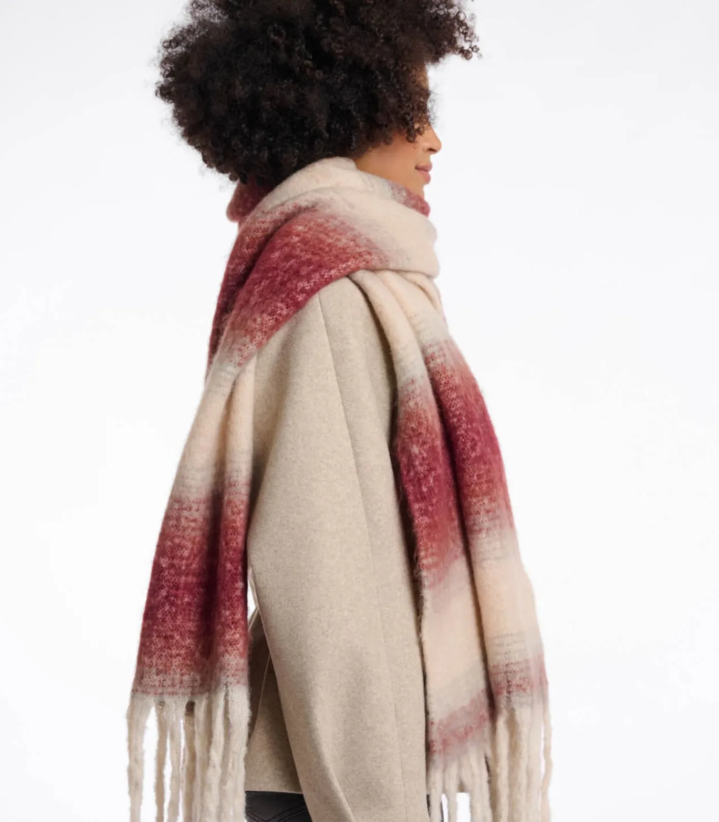 Best Geruite sjaal Suikerpruim berk OS DAMES Sjaals