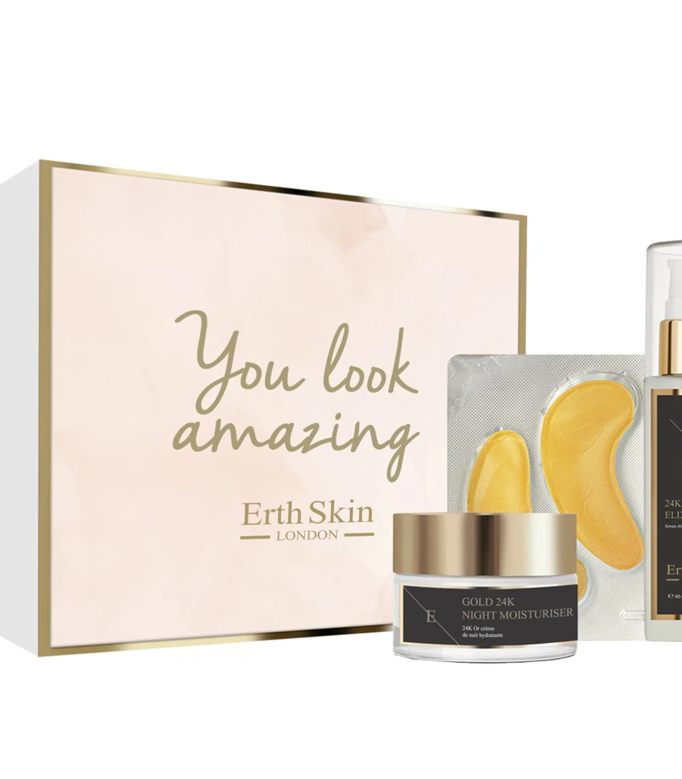 Erth Skin London Geschenkdoosset - 24K gouden anti-rimpel huidverzorgingsset (universele set)