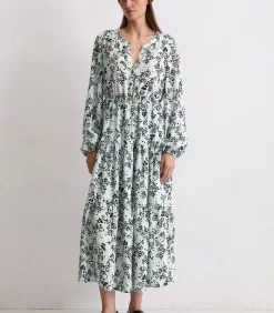 DAMES Marc O'Polo Gespreide jurk met all-over relaxte print