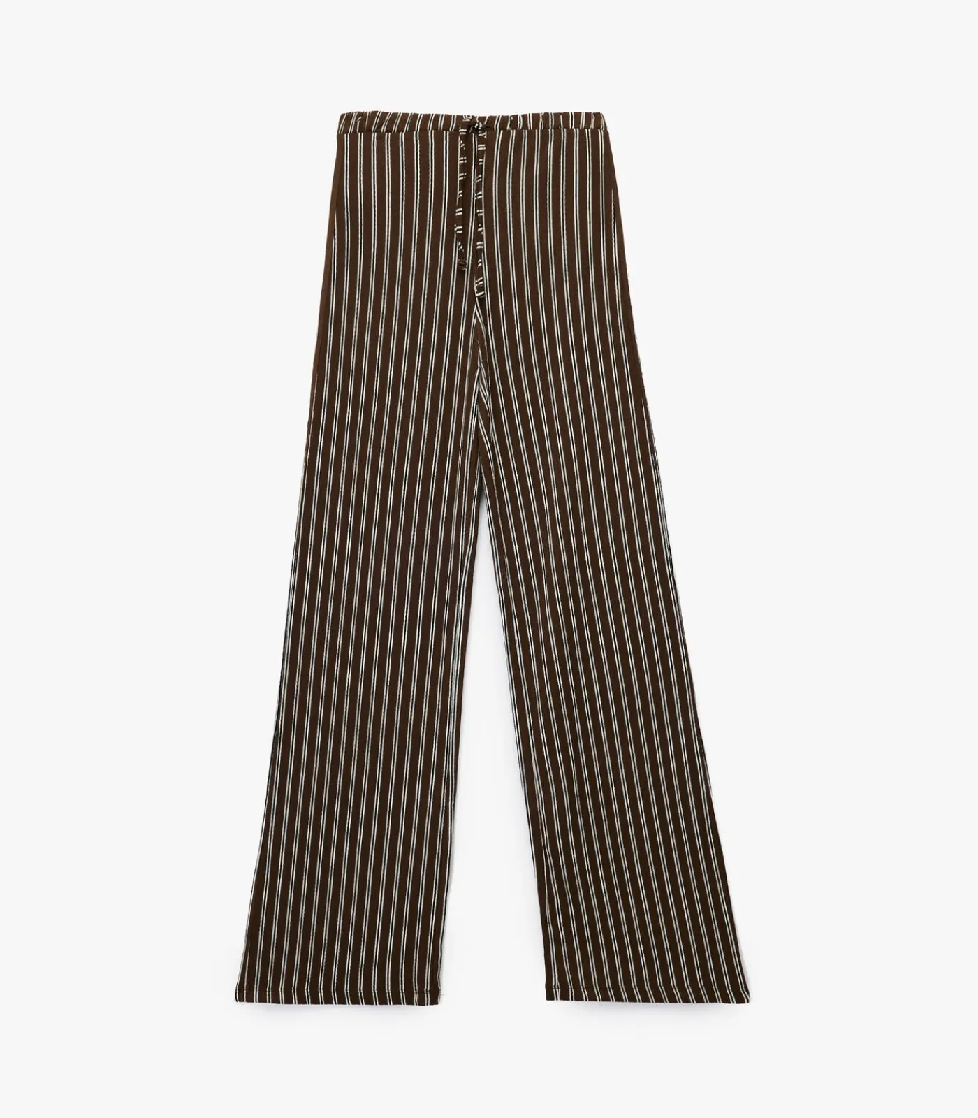 Hot Gestreepte Broek Hoge Taille Ceintuur DAMES Broeken & Shorts