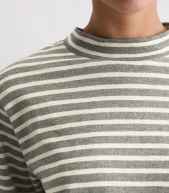 Online Gestreepte coltrui longsleeve regular DAMES T-Shirts & Tops