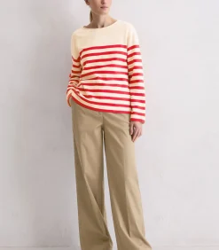 DAMES Marc O'Polo Gestreepte longsleeve relaxed