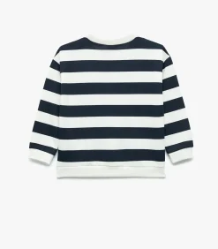 Clearance Gestreepte Sweater Lange Mouwen Dino Blauw Baby Kinderen Truien & Vesten
