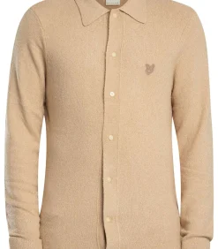 Hot Gestructureerd Reisgebreid Overshirt Heren Hemden