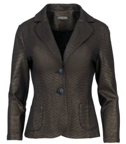 Best Getailleerd Punto di Roma-jack met print, met opgestikte zakken DAMES Maatpakken & Blazers