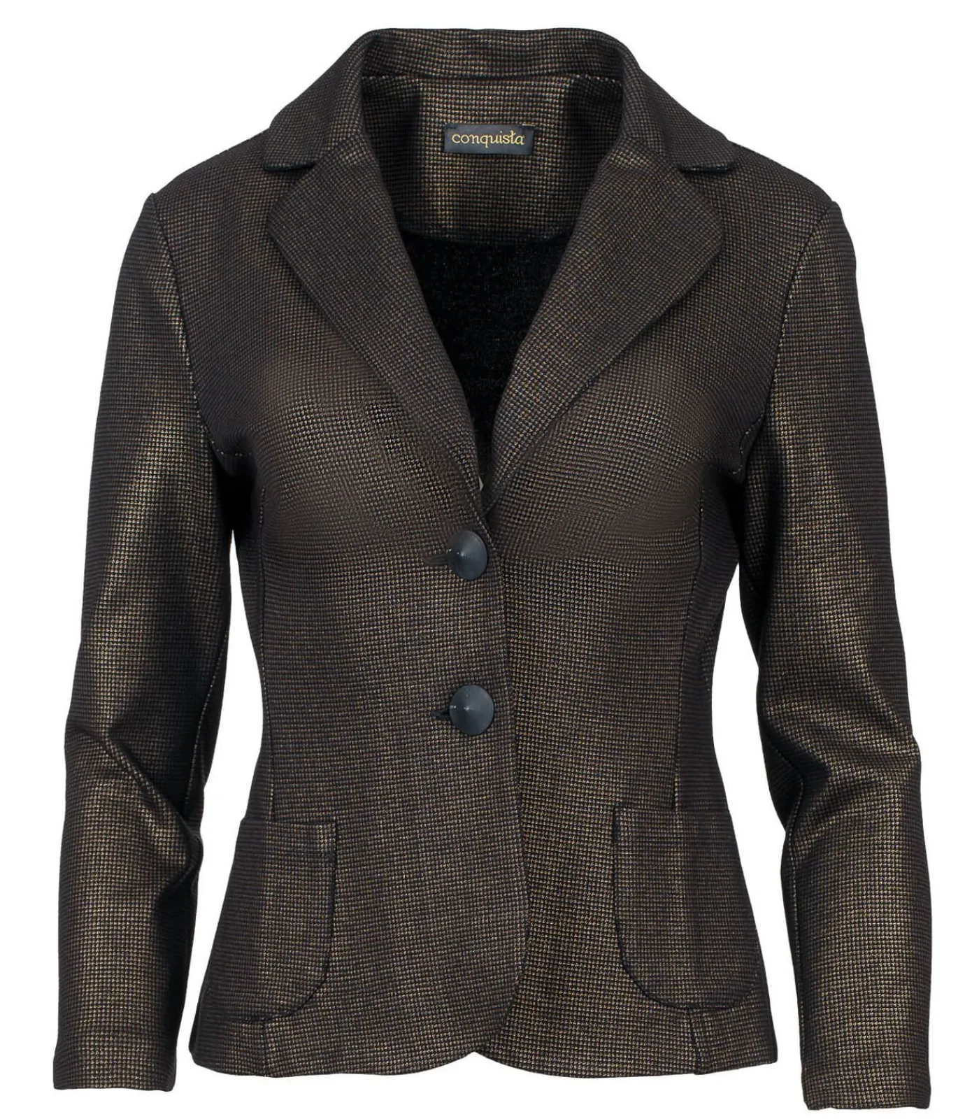 Best Getailleerd Punto di Roma-jack met print, met opgestikte zakken DAMES Maatpakken & Blazers