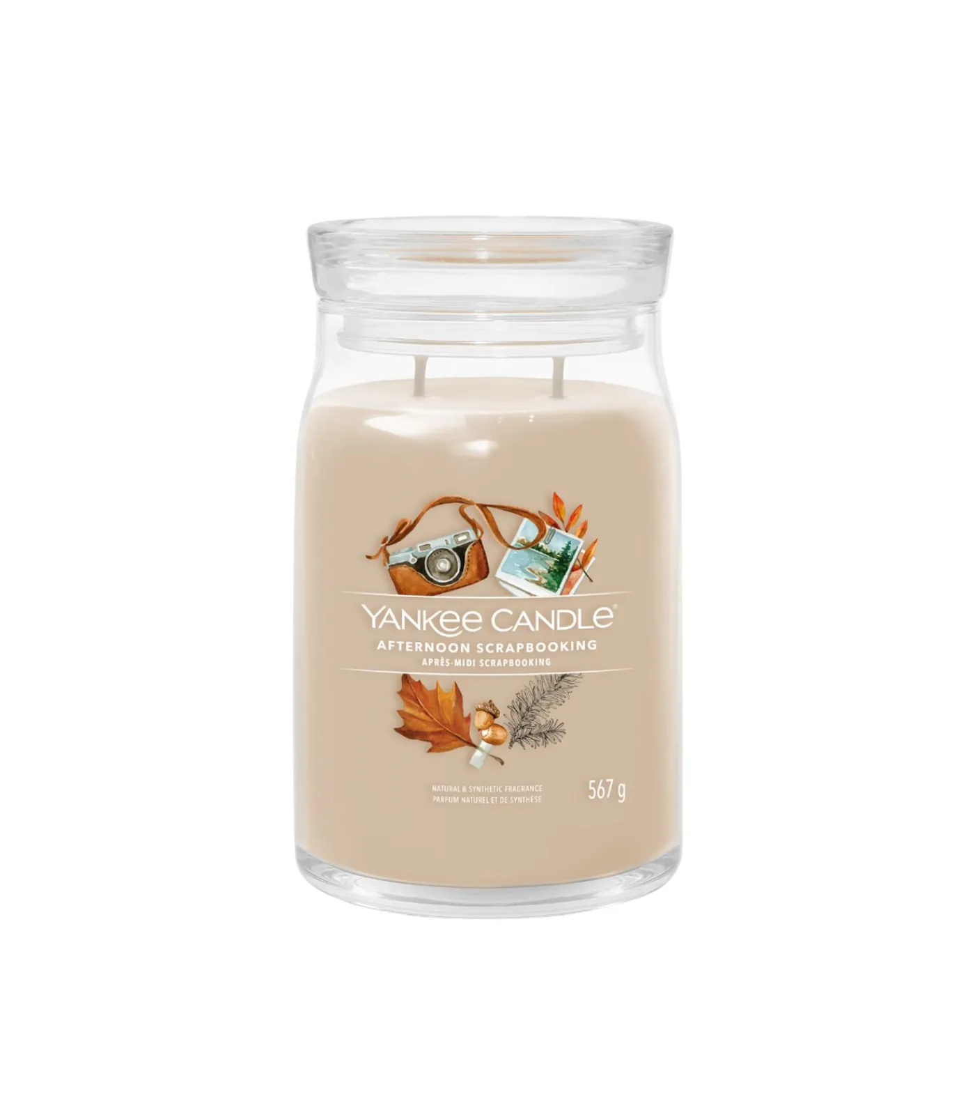 Discount Geurkaars Afternoon Scrapbooking Signature Large Jar Kaarsen & Kaarshouders