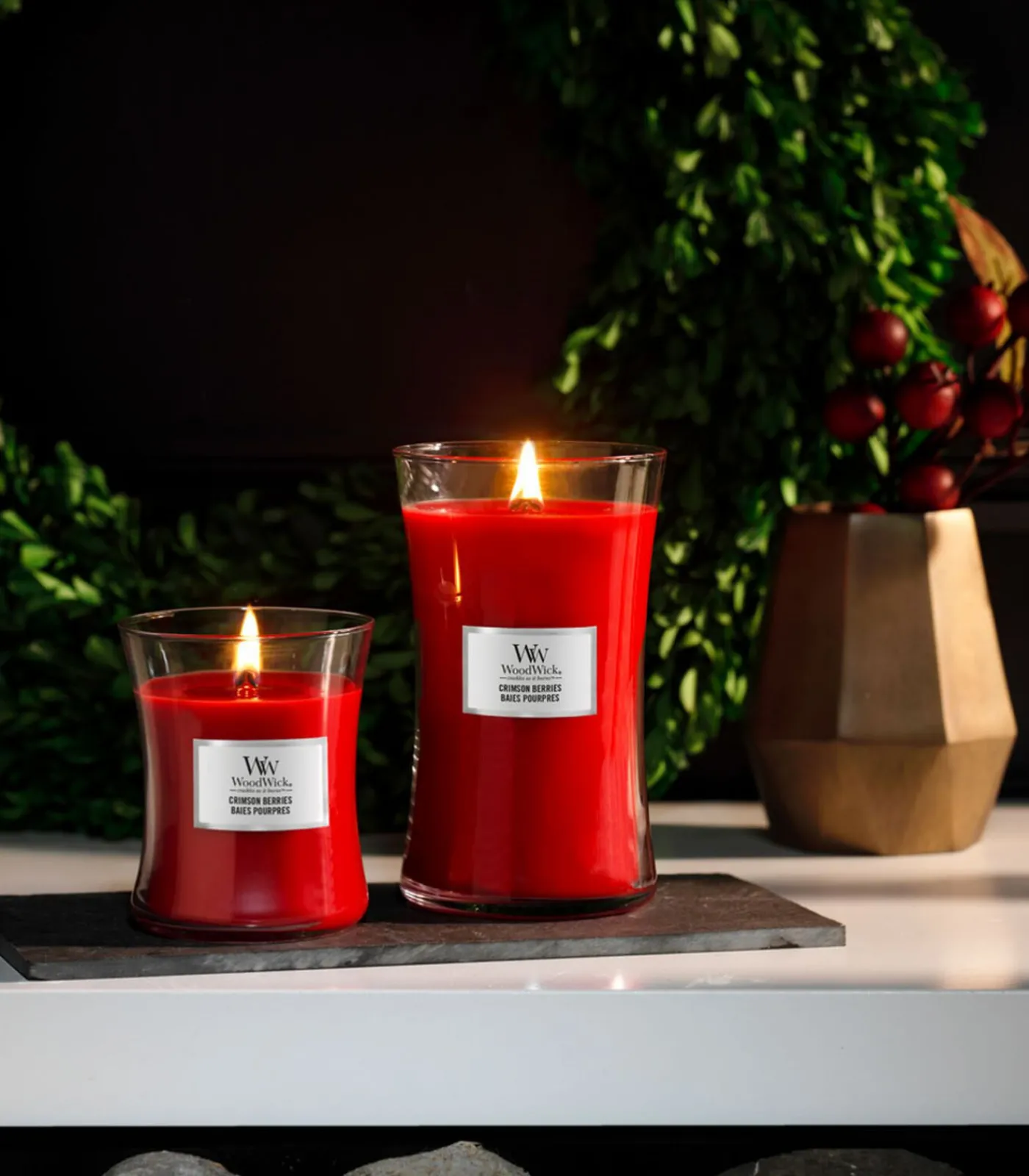 Clearance Geurkaars Crimson Berries Mini Kaarsen & Kaarshouders