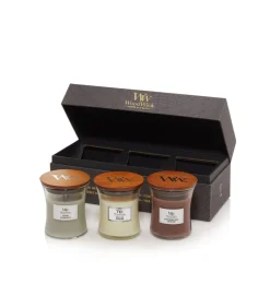 WoodWick Geurkaars Deluxe Gift Set 3 Mini Candle Woody