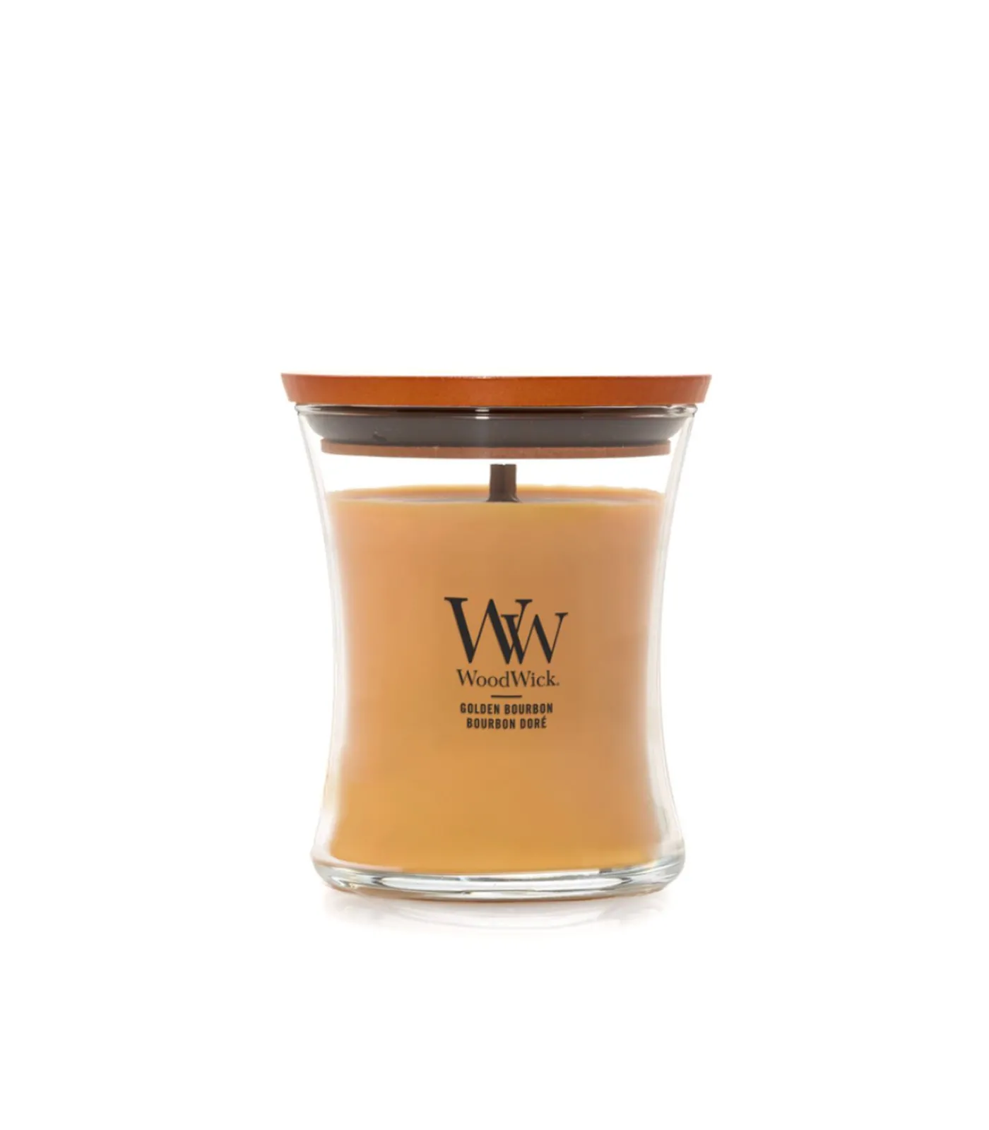 WoodWick Geurkaars Golden Bourbon Medium Candle