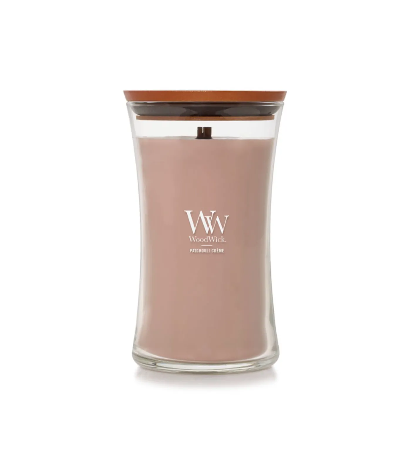 WoodWick Geurkaars Patchouli Crème Large Candle