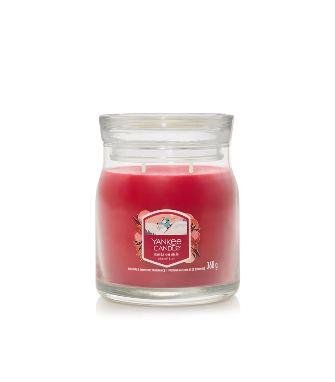 Discount Geurkaars Santa on Skis Signature Medium Jar Kaarsen & Kaarshouders