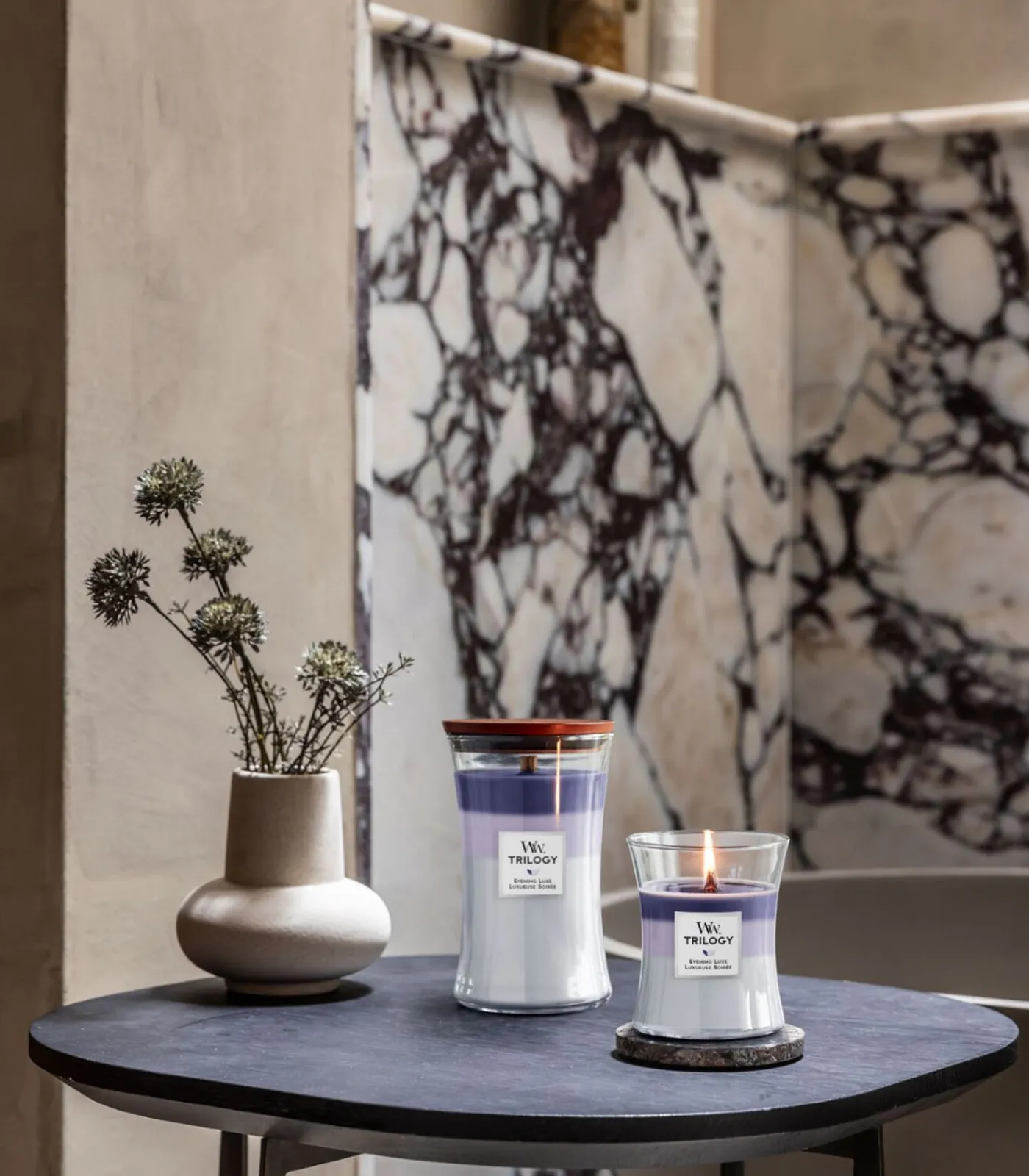 WoodWick Geurkaars Trilogy Evening Luxe Large Candle