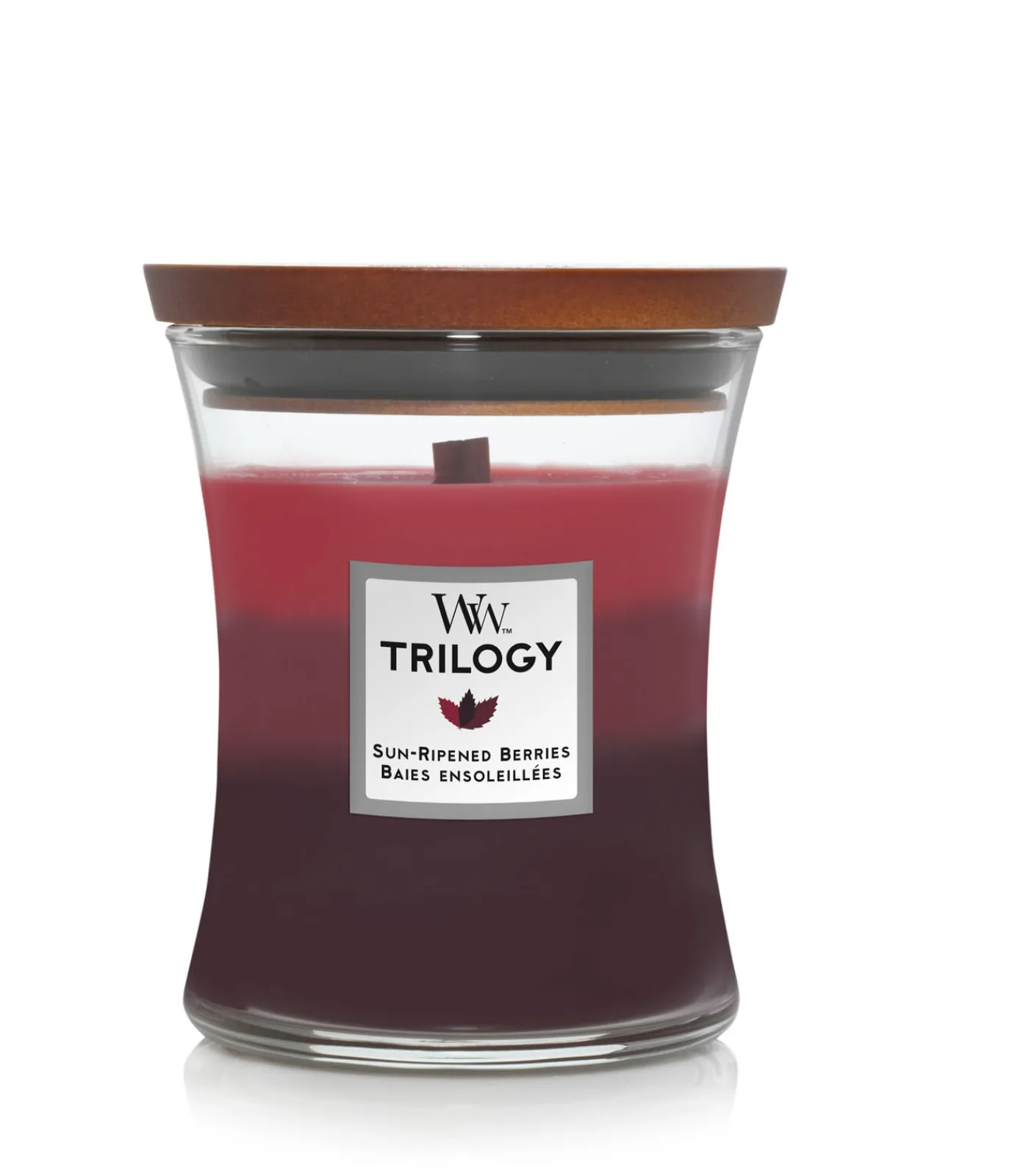 WoodWick Geurkaars Trilogy Sun Ripened Berries Medium Candle