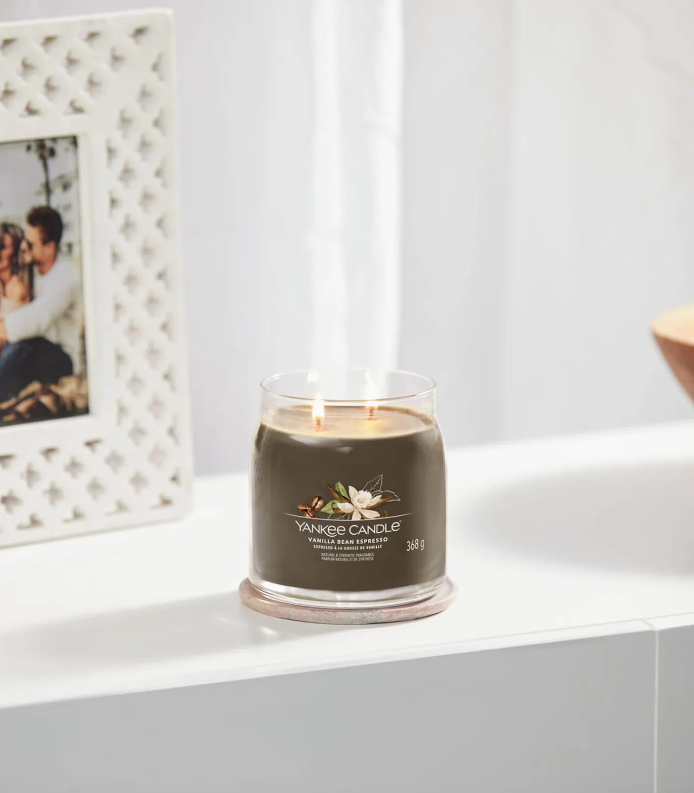 Geurkaars Vanilla Bean Espresso Signature Medium Jar Kaarsen & Kaarshouders