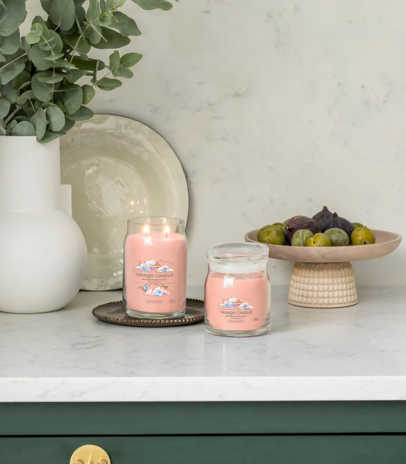 Best Geurkaars Watercolour Skies Signature Medium Jar Kaarsen & Kaarshouders