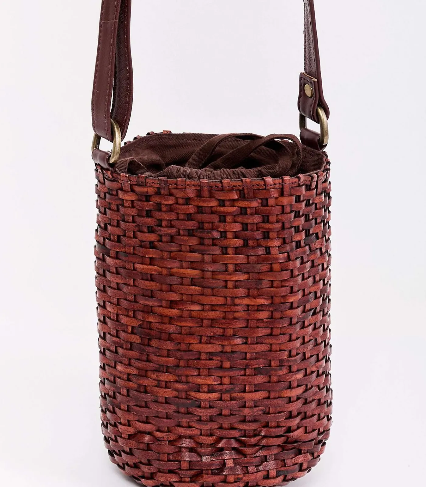 DAMES La Fiancée Gevlochten leren emmertas MILK