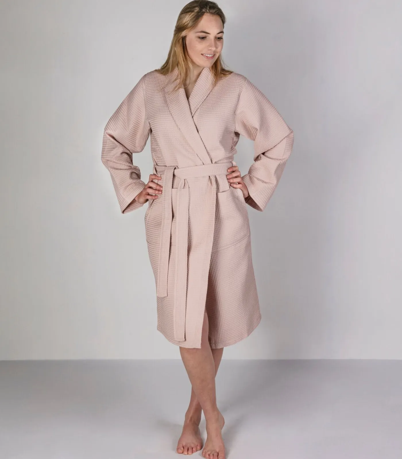 DAMES Casilin Gewafelde Badjas Misty