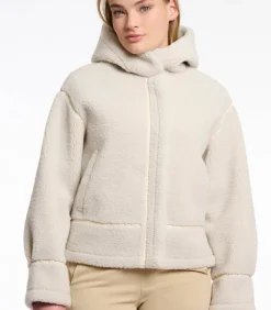 Outlet Gewatteerd faux omgekeerd lam jas Berken 40 DAMES Jassen