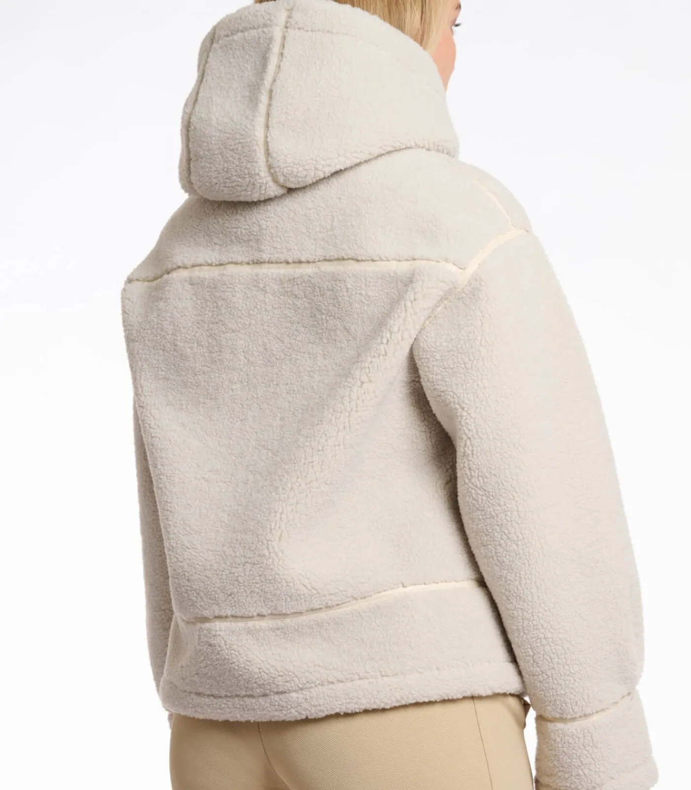 Outlet Gewatteerd faux omgekeerd lam jas Berken 40 DAMES Jassen