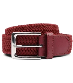 Geweven Riem Bordeaux Heren Riemen