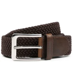 Heren Suitable Geweven Riem Bruin