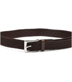 Heren Suitable Geweven Riem Bruin
