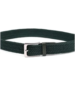 Heren Suitable Geweven Riem Donkergroen