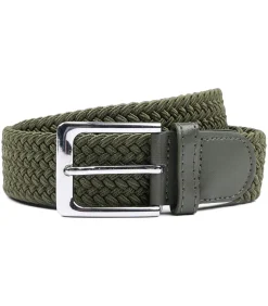 Sale Geweven Riem Legergroen Heren Riemen