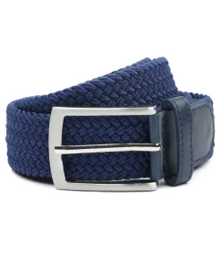 Hot Geweven Riem Navy Heren Riemen