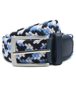 Heren Suitable Geweven Riem Navy Blauw