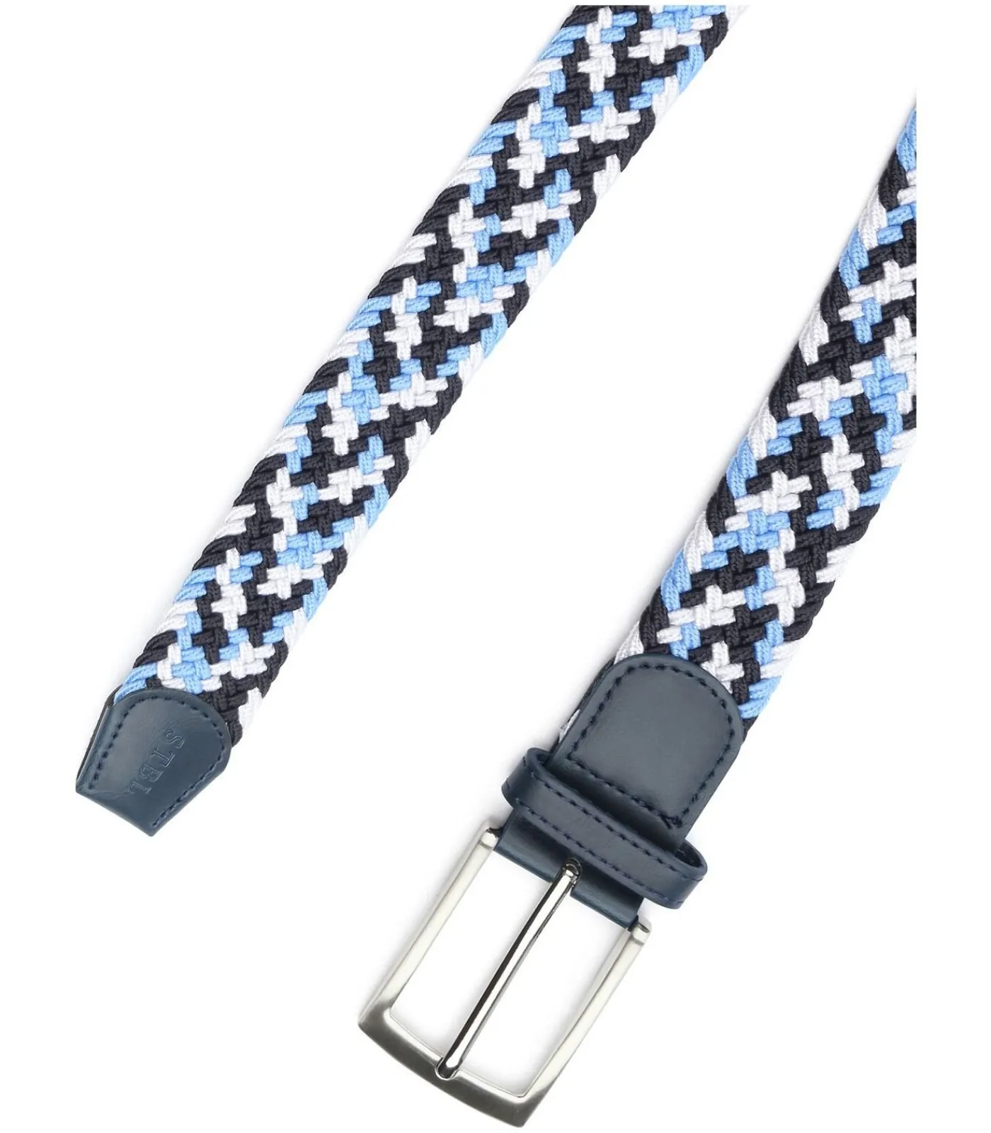 Heren Suitable Geweven Riem Navy Blauw