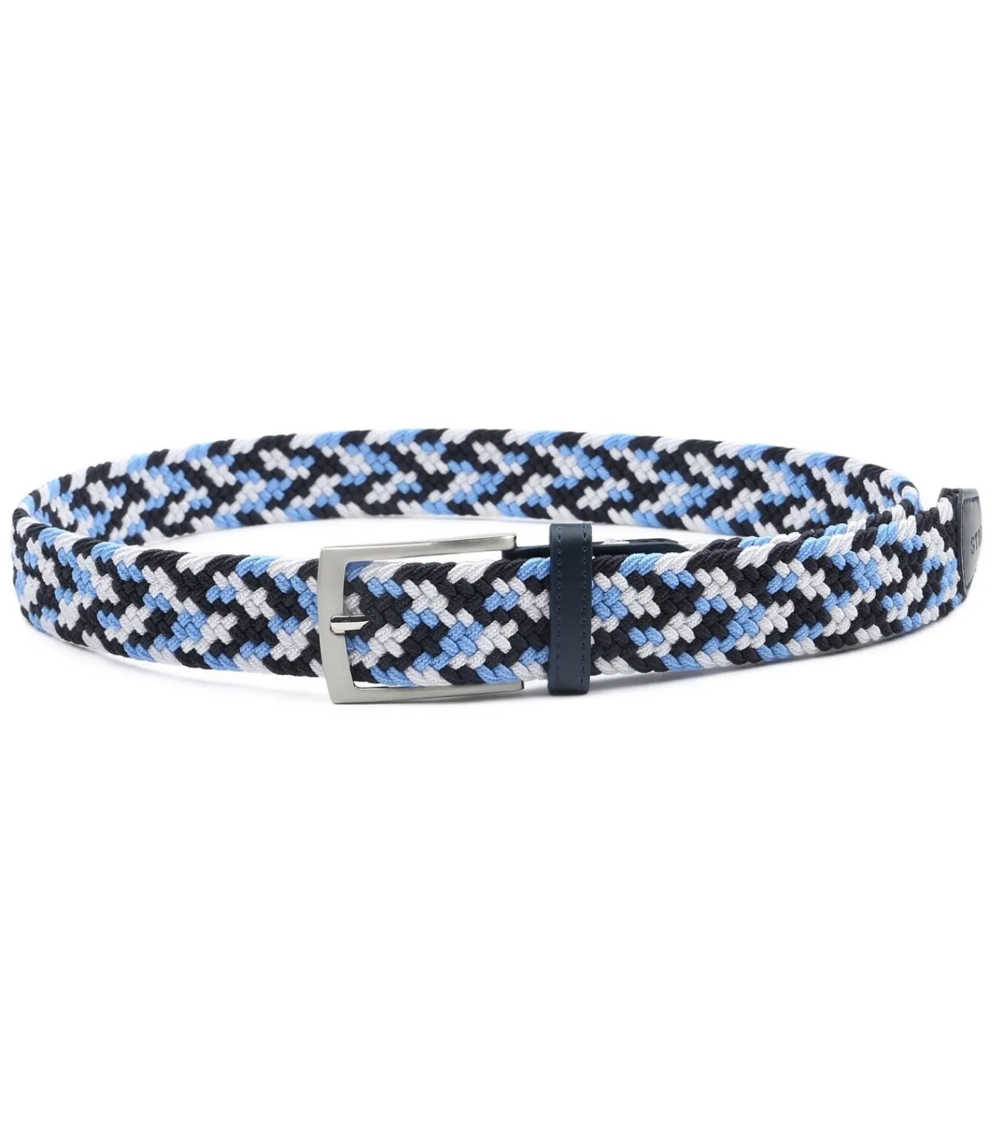 Heren Suitable Geweven Riem Navy Blauw