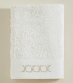 Chakra Gezichtshanddoek Corrente 50x90 cm Ecru-Goud