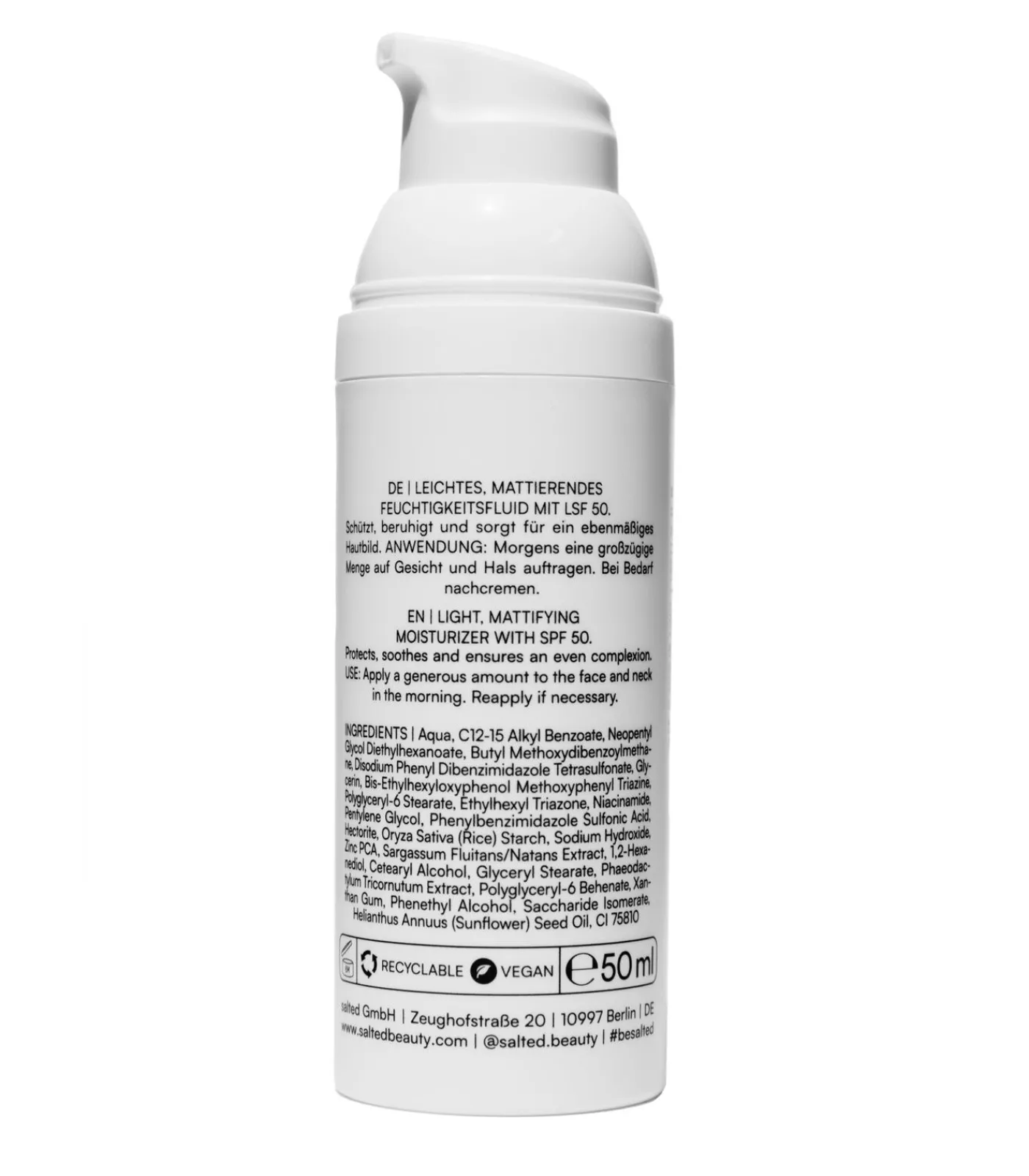 Salted Beauty Gezichtsverzorging “FEARLESS FIFTY – Anti-Pickel Fluid LSF50”